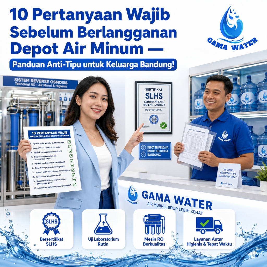 10 Pertanyaan Wajib Sebelum Berlangganan Depot Air Minum — Panduan Anti-Tipu untuk Keluarga Bandung