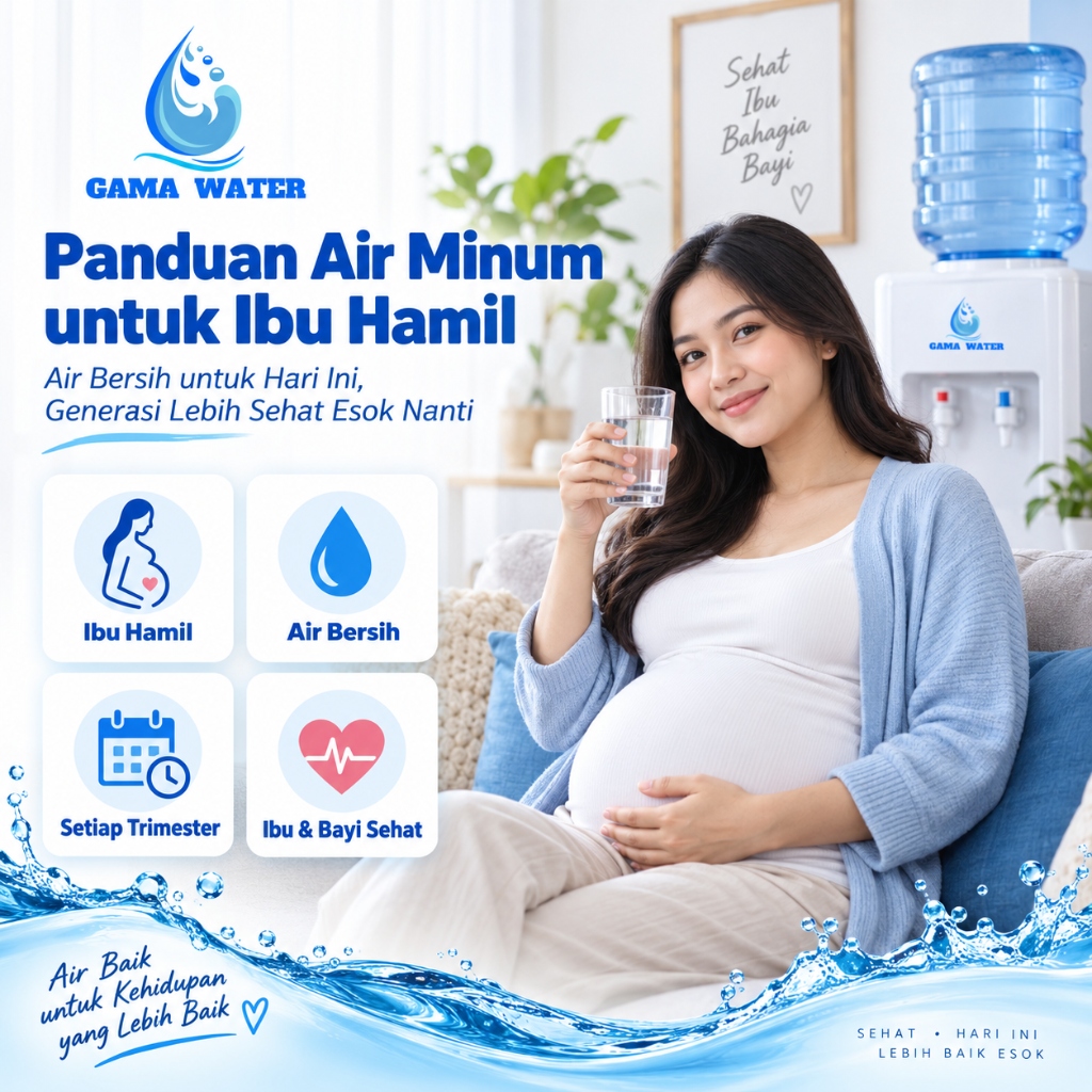 Panduan Air Minum untuk Ibu Hamil Trimester Kebutuhan Cairan dan Higienitas Aman Kandungan Gama Water Bandung