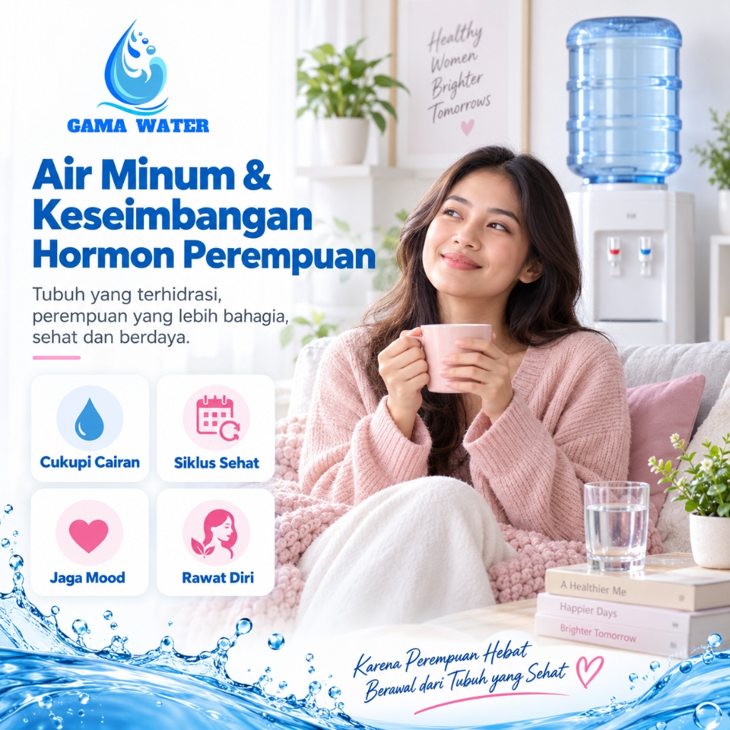 Air Minum dan Keseimbangan Hormon Perempuan Cukupi Cairan Siklus Sehat Jaga Mood Rawat Diri Gama Water Bandung
