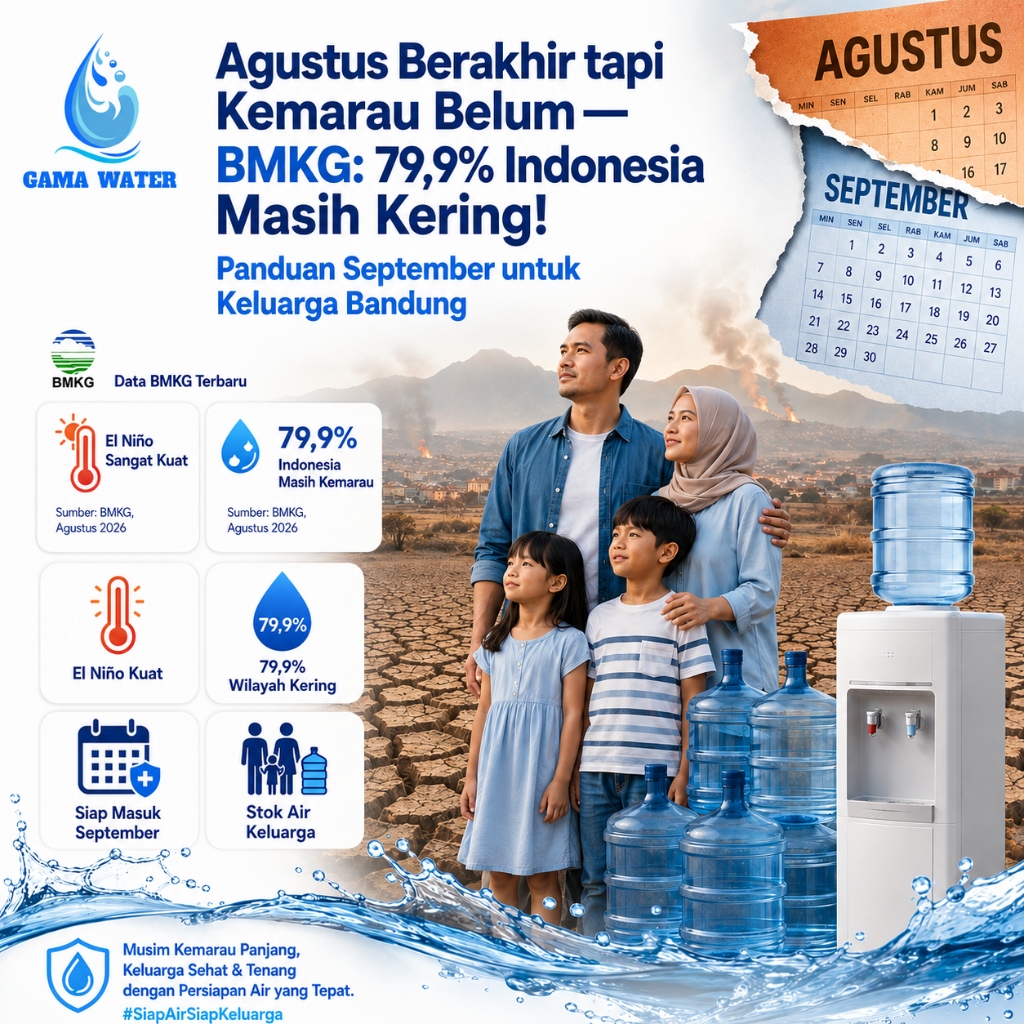 Kemarau September Bandung El Nino Kuat 79 Persen Indonesia Kekeringan Air Minum Gama Water