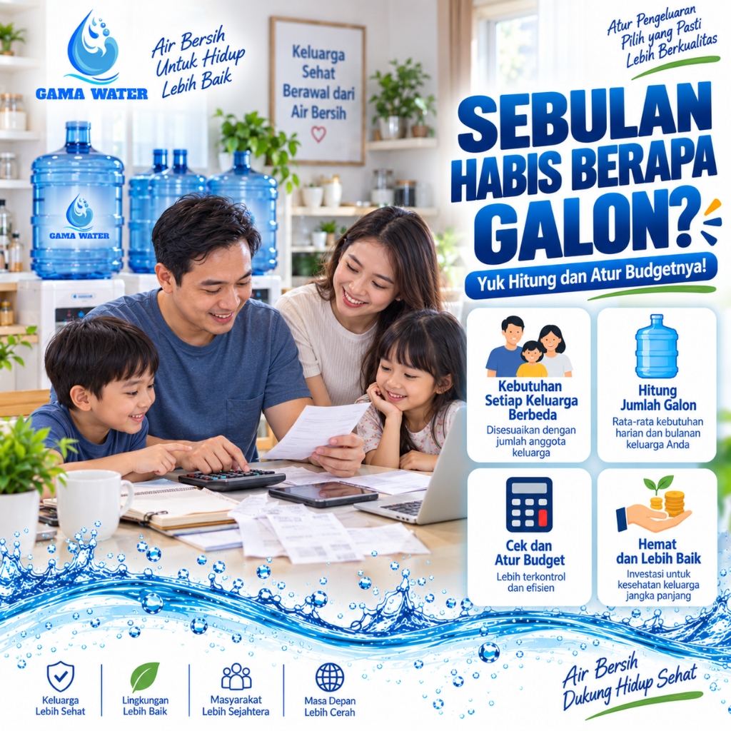 Akhir Bulan, Coba Hitung: Sebenarnya Berapa Biaya Air Minum Keluarga Lo Sebulan?