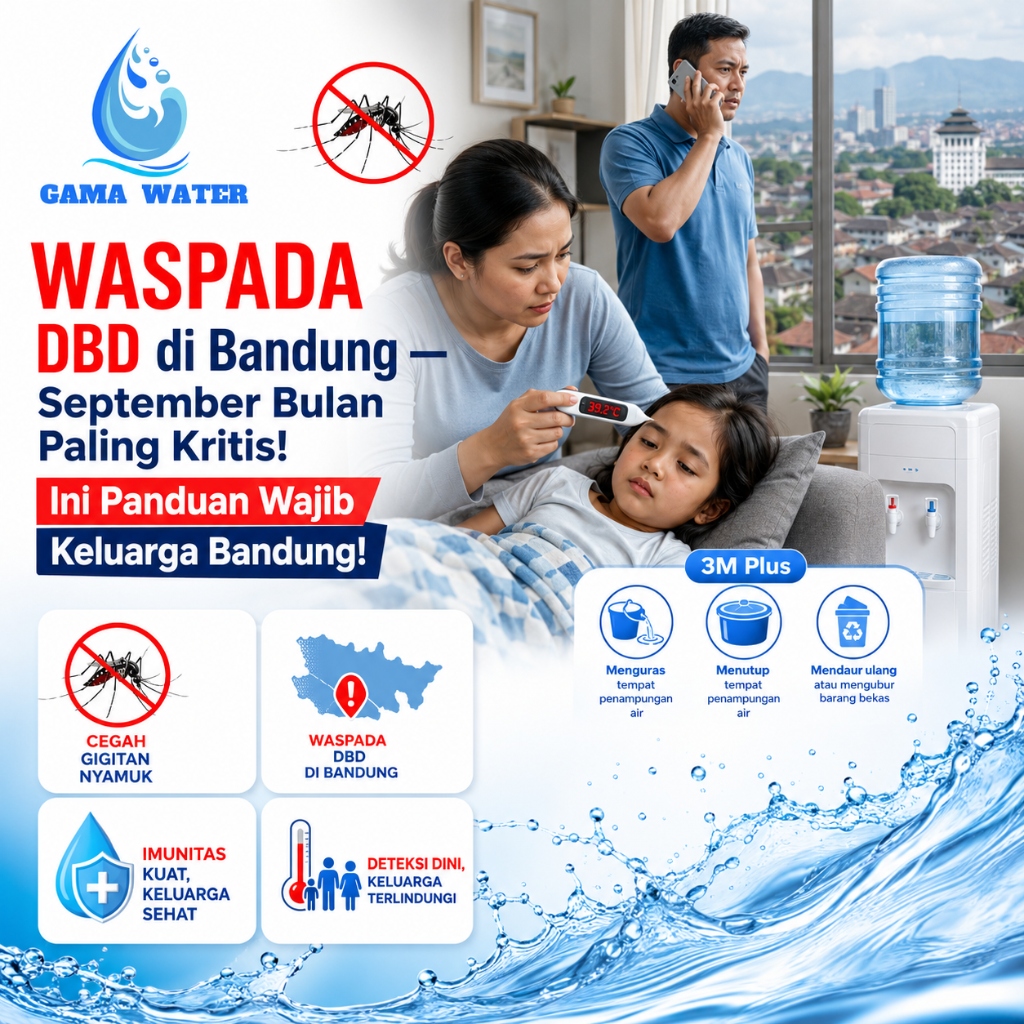 Waspada DBD Bandung September Kasus Tertinggi Indonesia Air Minum Imunitas Gama Water