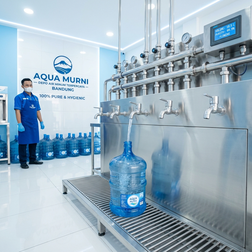 Depot air minum isi ulang higienis di Bandung