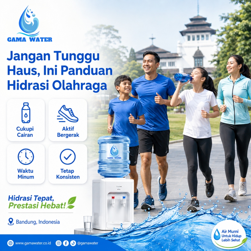Panduan Hidrasi Olahraga Weekend Jelang Haornas 2026 Jangan Tunggu Haus Gama Water Bandung