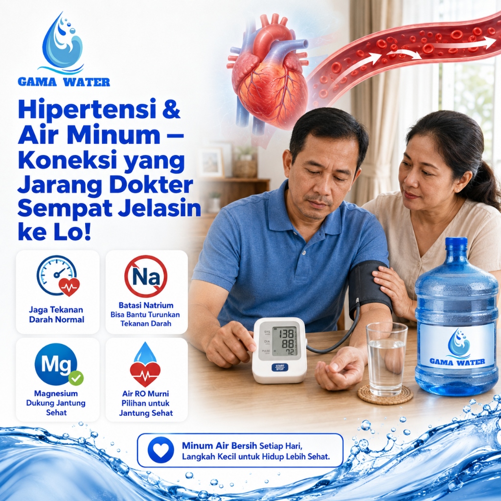 Punya Hipertensi atau Keluarga Ada yang Darah Tinggi? Ini Koneksi Air Minum & Tekanan Darah yang Jarang Dokter Sempat Jelasin!