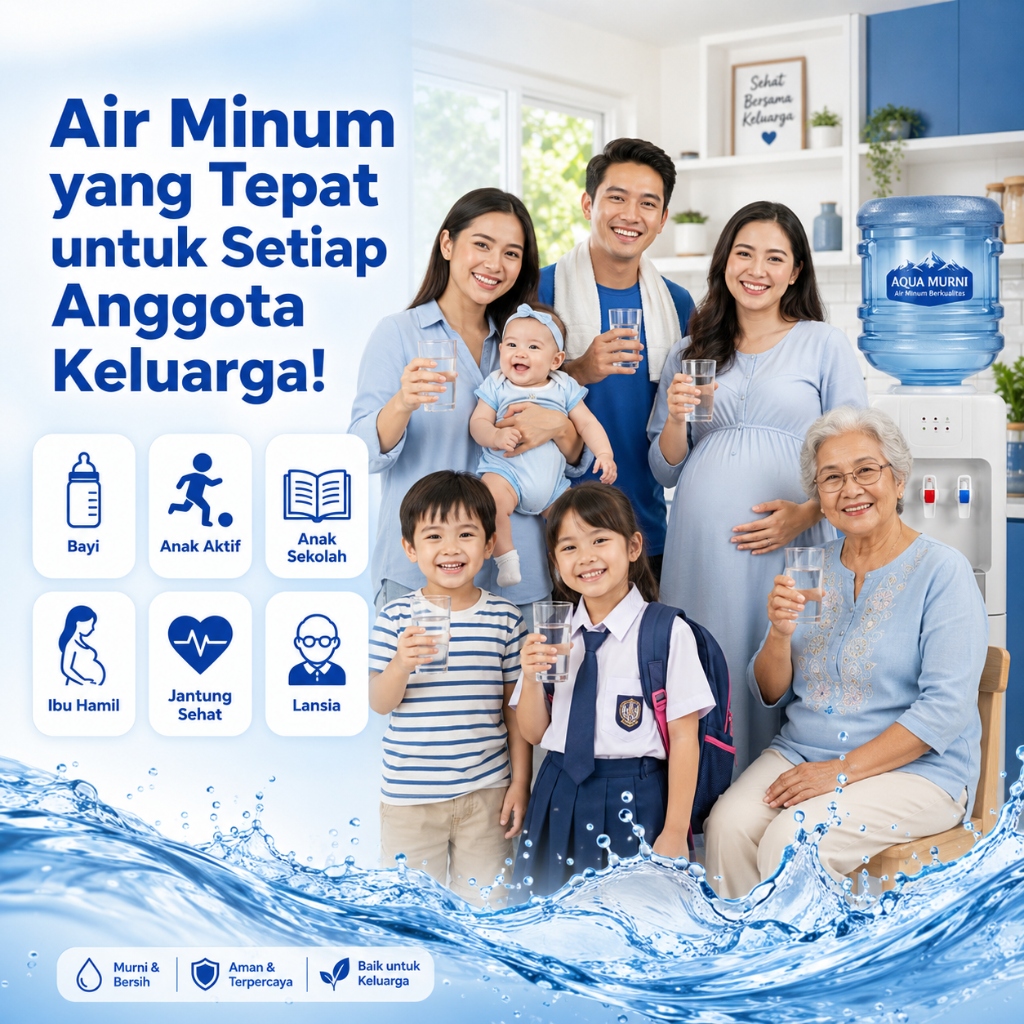 Panduan Lengkap Memilih Air Minum yang Tepat untuk Setiap Anggota Keluarga