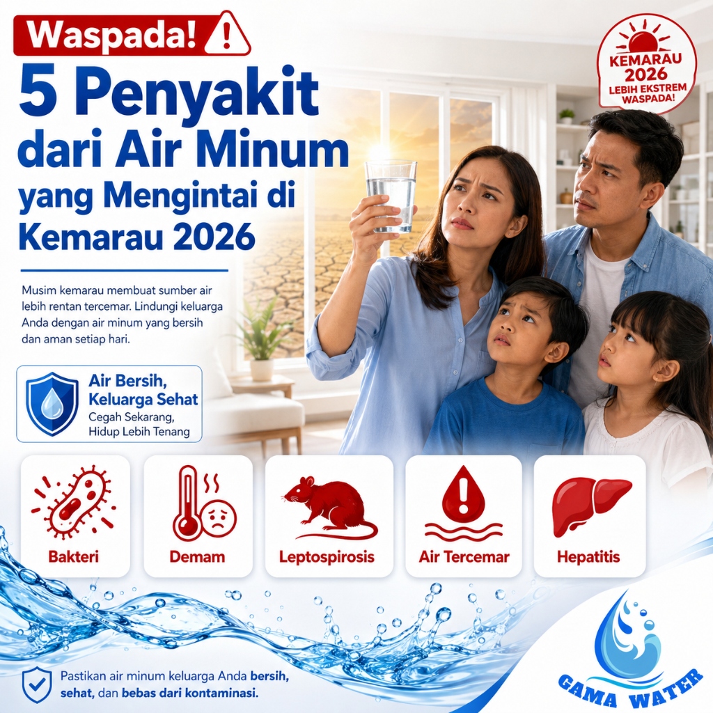 5 Penyakit Berbahaya dari Air Minum yang Mengintai di Musim Kemarau 2026