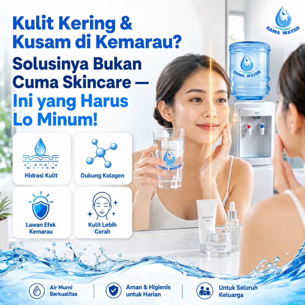 Kulit Kering & Kusam di Kemarau Agustus 2026? Solusinya Bukan Cuma Skincare — Ini yang Harus Lo Minum
