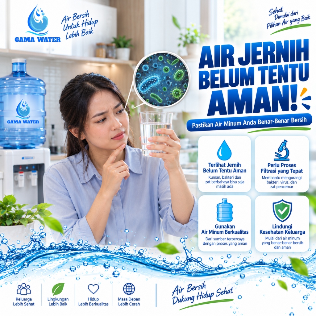 Air Kelihatan Jernih Belum Tentu Aman! 7 Hal yang Wajib Lo Cek Sebelum Diminum Keluarga