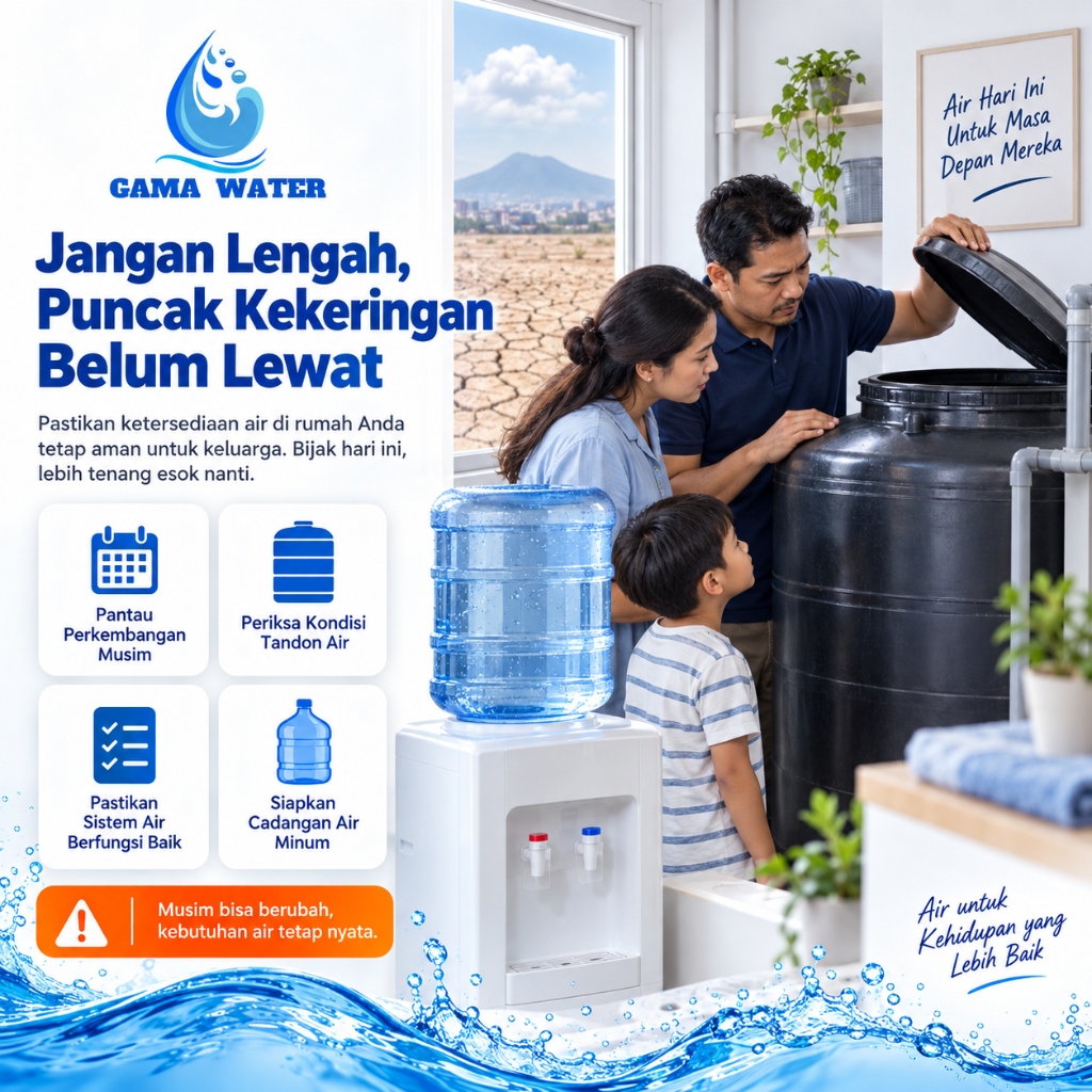 Jangan Lengah Puncak Kekeringan Belum Lewat Kabupaten Bandung September Oktober Cadangan Air Minum Gama Water