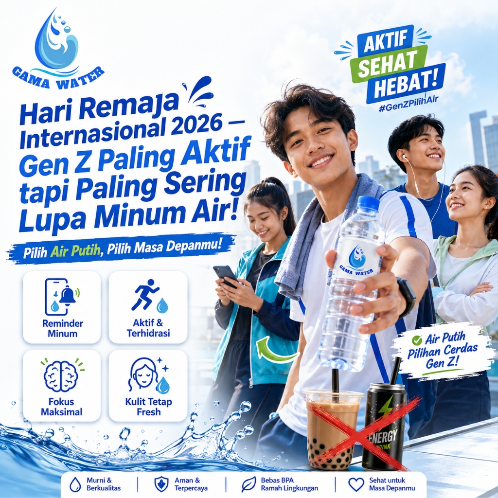 Hari Remaja Internasional 2026: Gen Z Paling Aktif tapi Paling Dehidrasi — Ini Faktanya & Solusinya