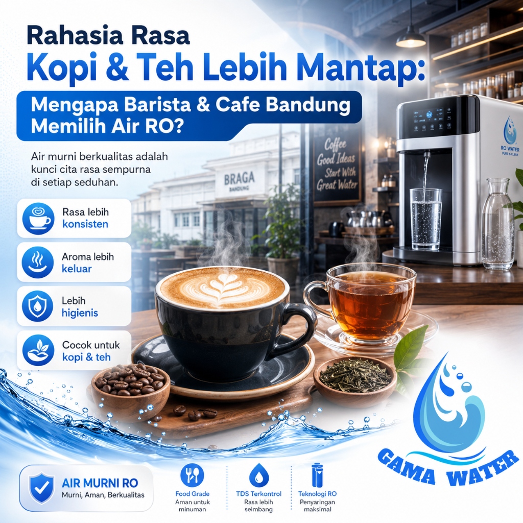 Rahasia Rasa Kopi & Teh Lebih Mantap: Mengapa Barista & Cafe Bandung Memilih Air RO?