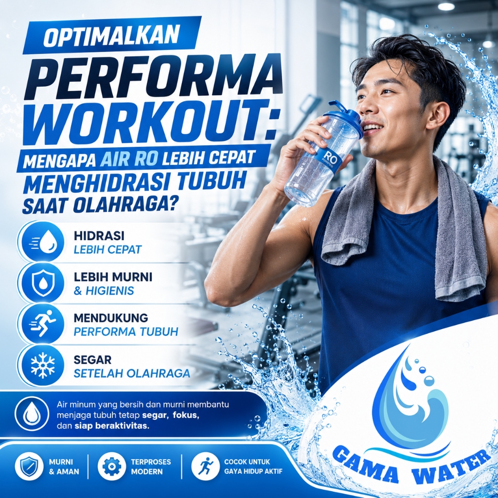 Optimalkan Performa Workout: Mengapa Air RO Lebih Cepat Menghidrasi Tubuh Saat Olahraga?