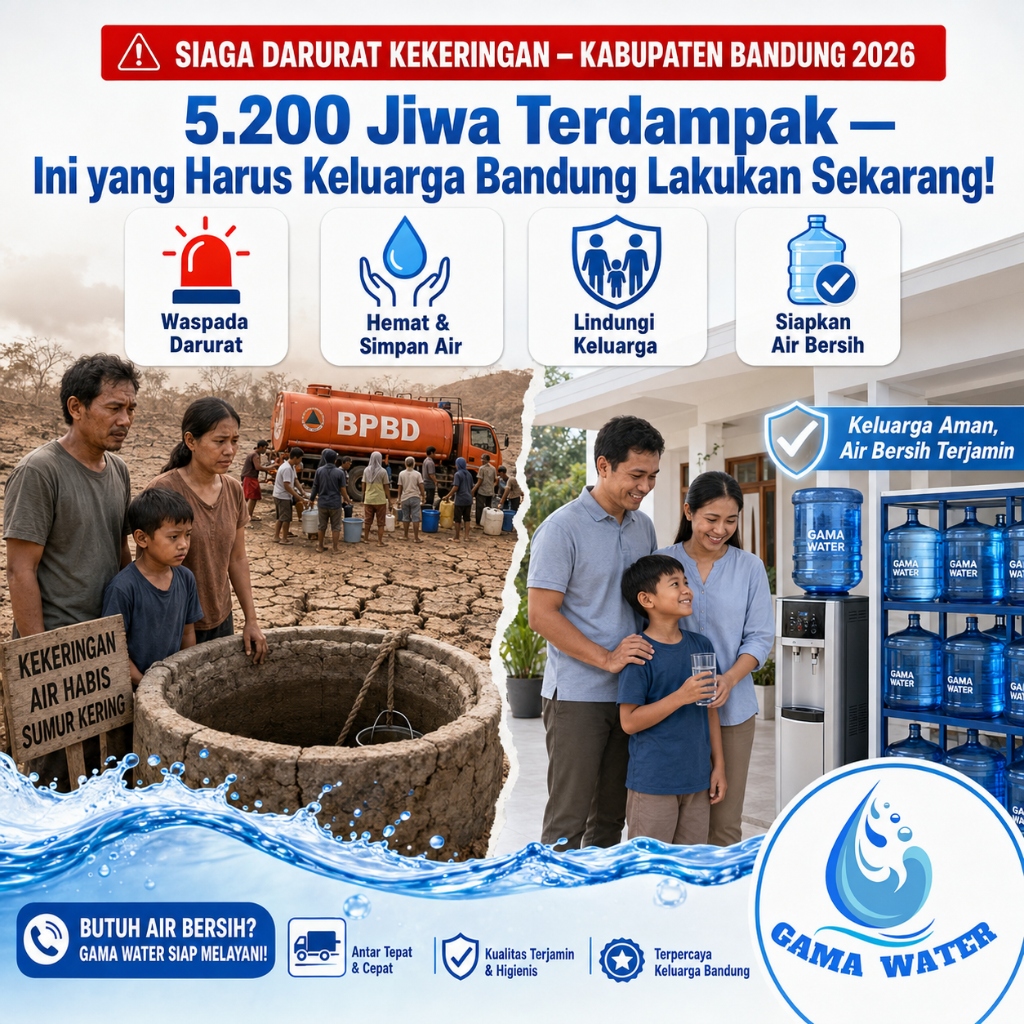 Status Siaga Darurat Kekeringan Kabupaten Bandung 2026: 5.200 Jiwa Terdampak — Ini yang Harus Keluarga Bandung Lakukan Sekarang