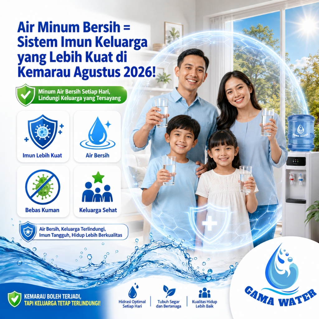 Air Minum & Sistem Imun: Kenapa Kualitas Air yang Lo Minum Langsung Mempengaruhi Daya Tahan Tubuh Keluarga di Kemarau