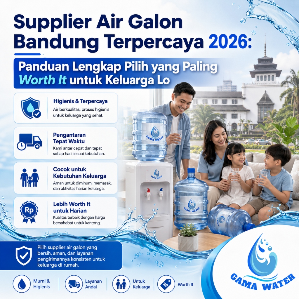 Supplier Air Galon Bandung Terpercaya 2026: Mana yang Paling Worth It?