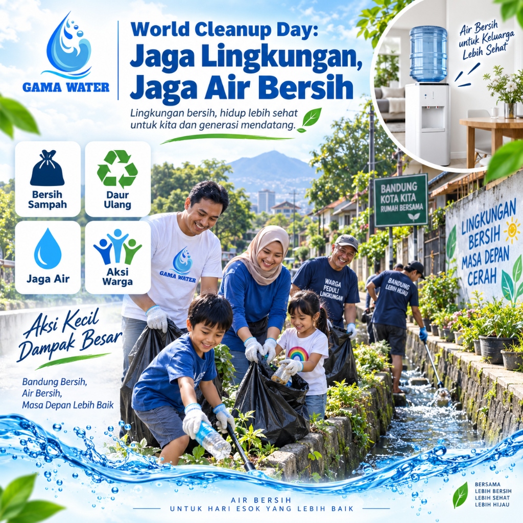 World Cleanup Day: Bersih-Bersih demi Sumber Air yang Lebih Sehat